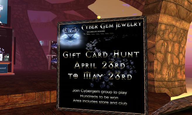 Cyber Gem Gift Card Hunt